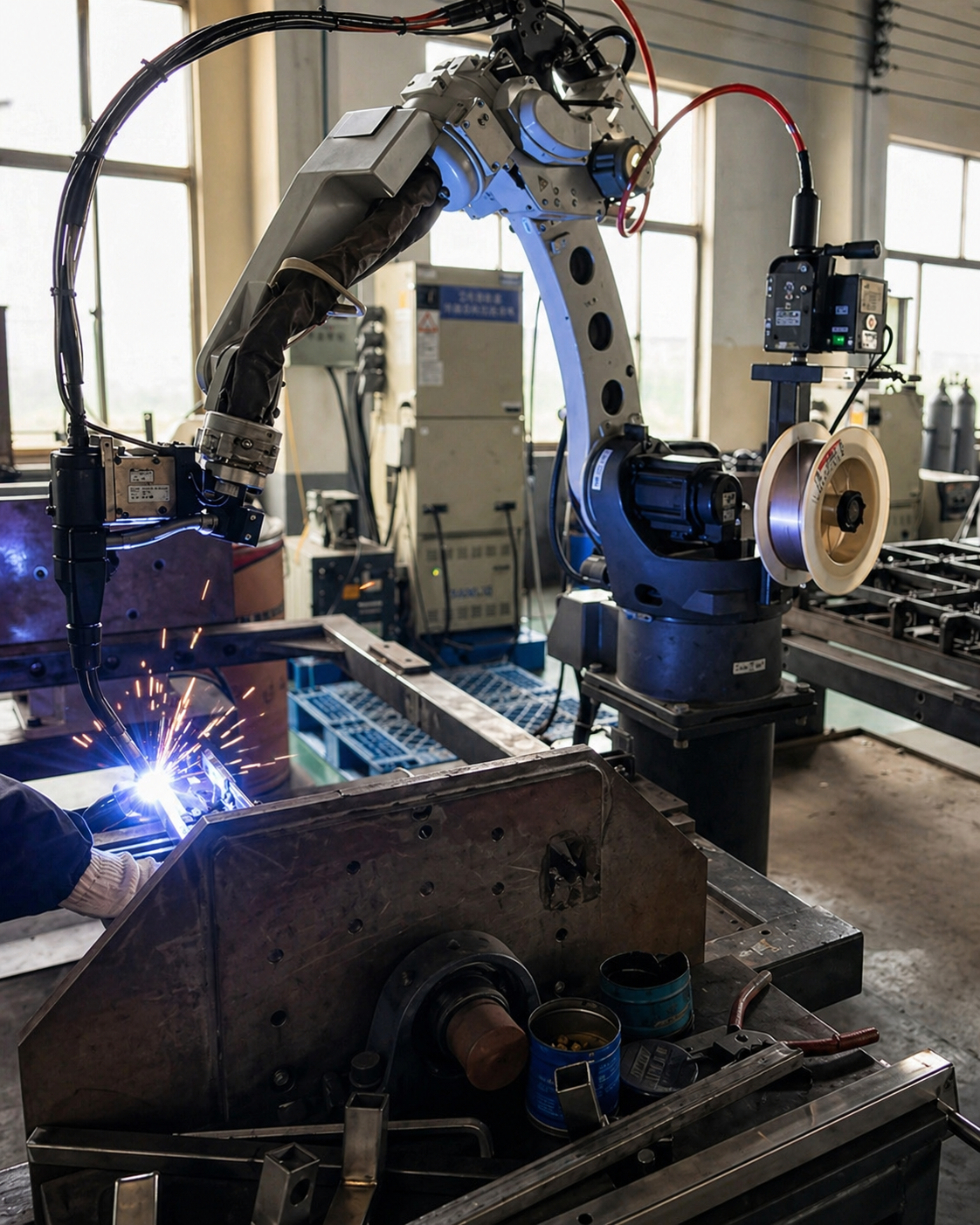 robotic welding metal frame