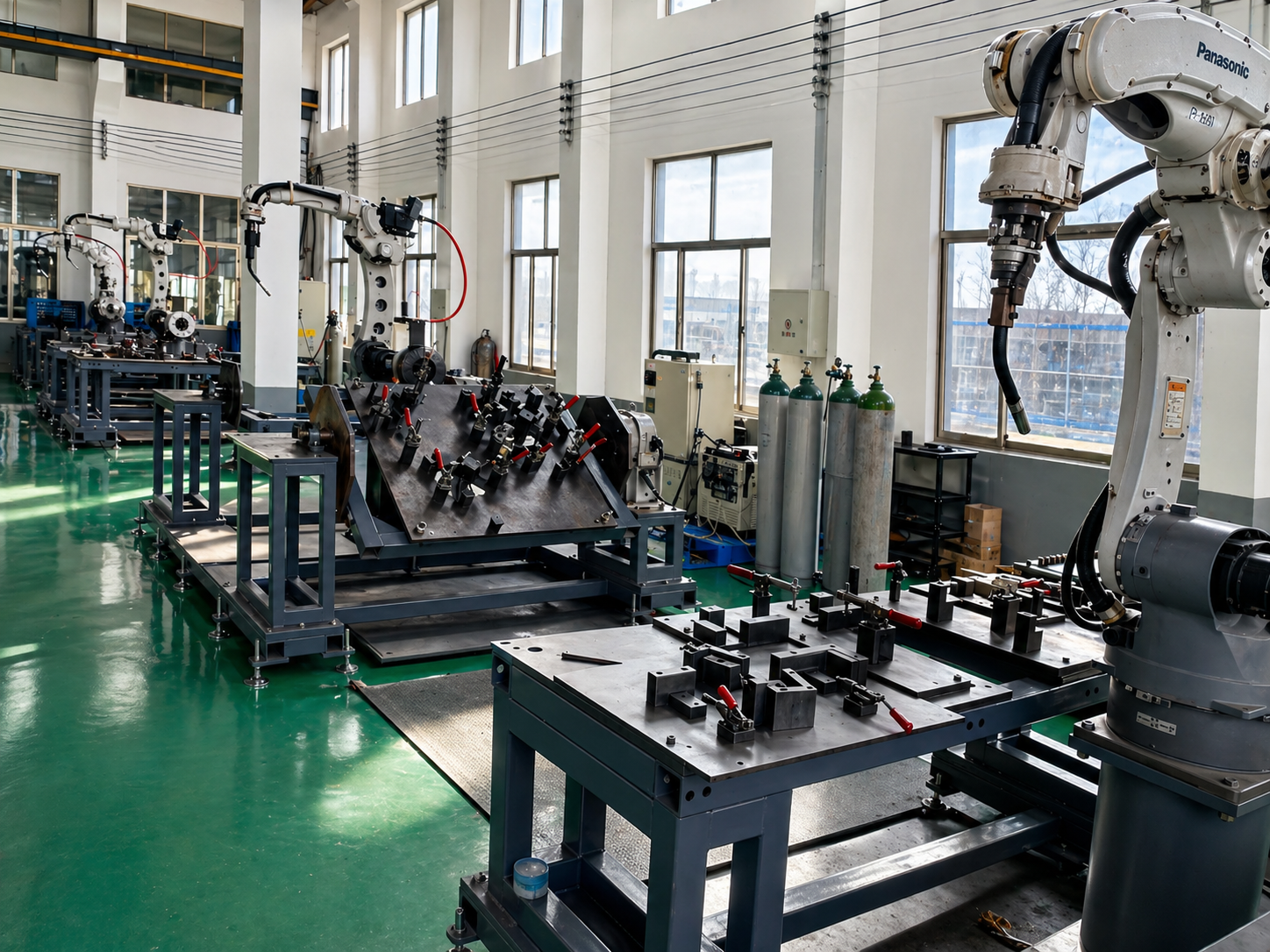 robotic welding production line