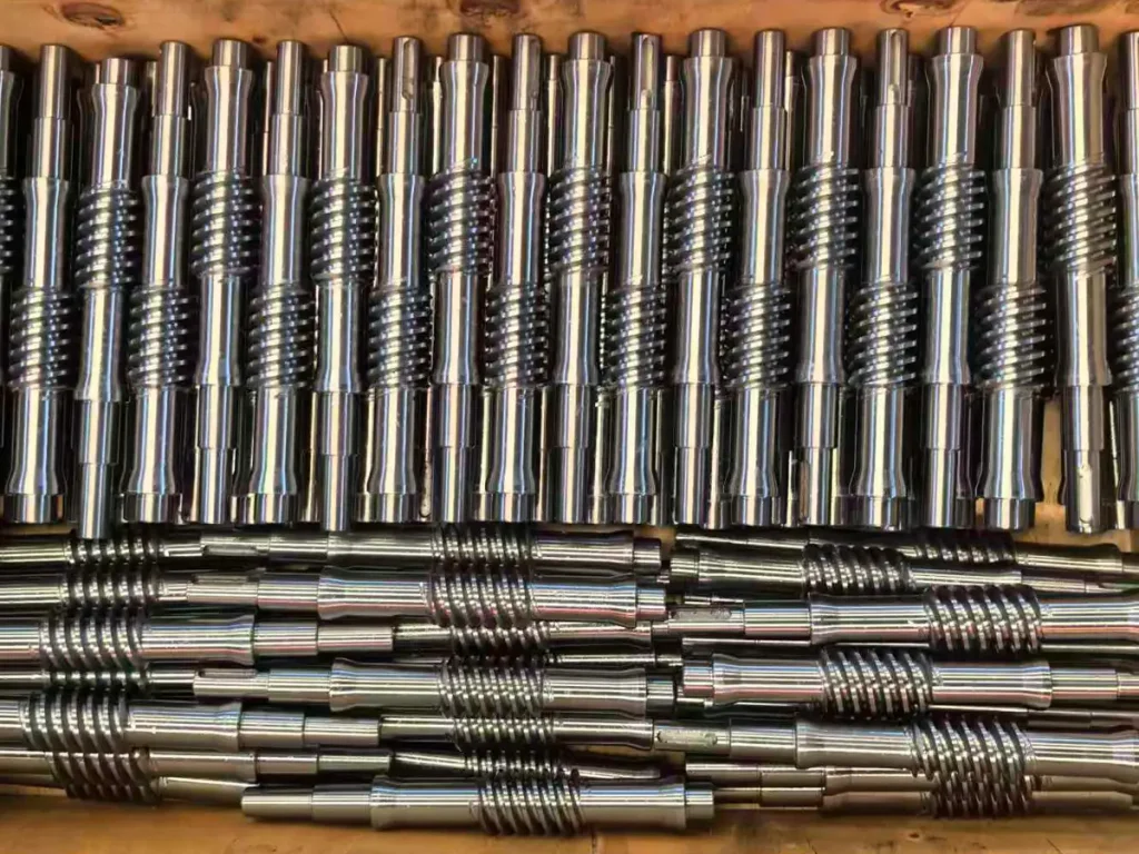 CNC machined shafts and precision turned metal parts