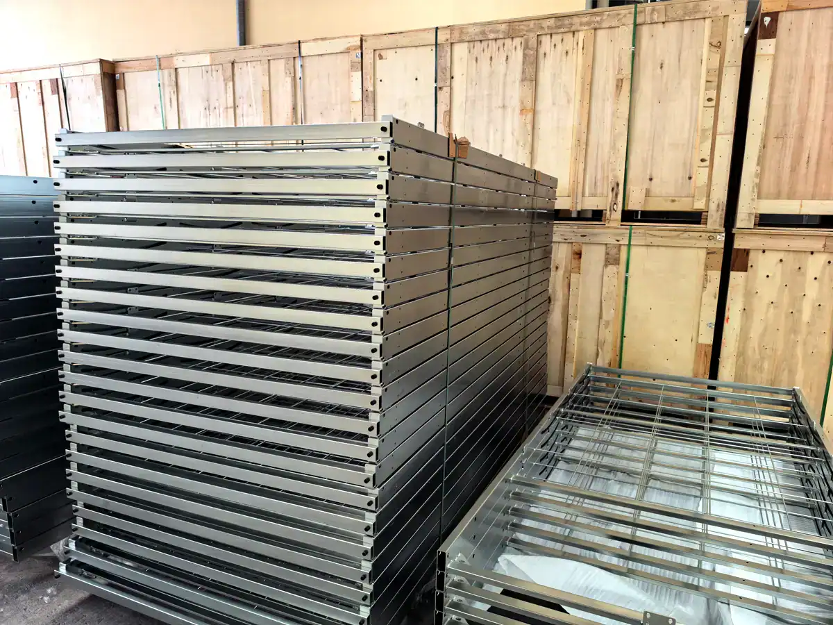 Cold galvanized steel frame parts