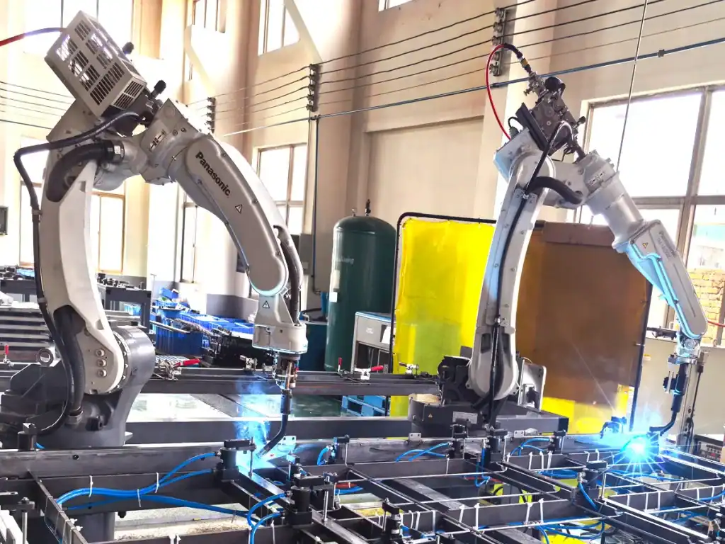 Robotic welding steel frame assemblies