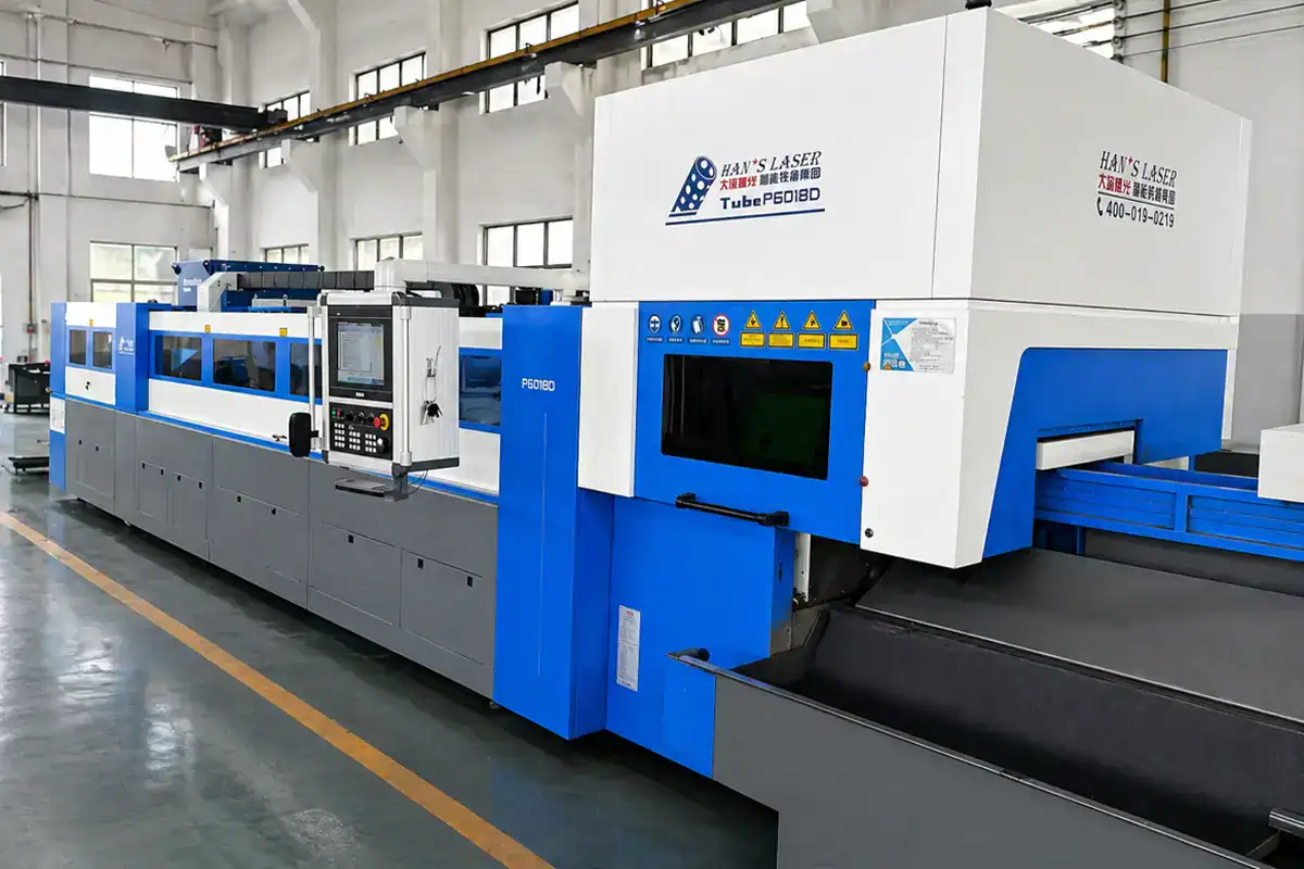 Tube laser cutting machine for custom metal fabrication and OEM parts production